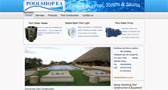 Desktop Screenshot of poolshop-ea.com